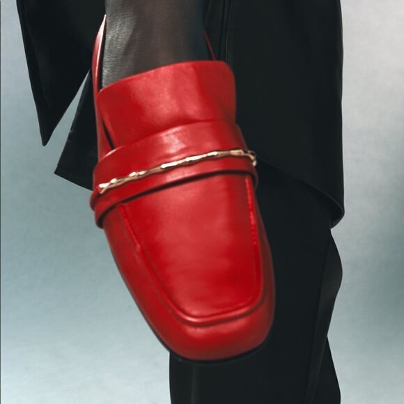 Zara Loafers Genuine Leather New - Picture 4 of 7